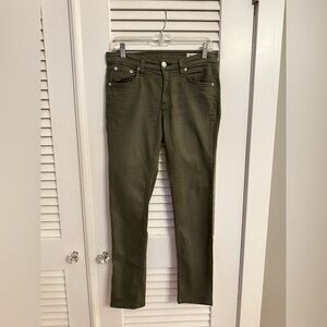 Rag & Bone Skinny Dist Fatigue Color Size 27